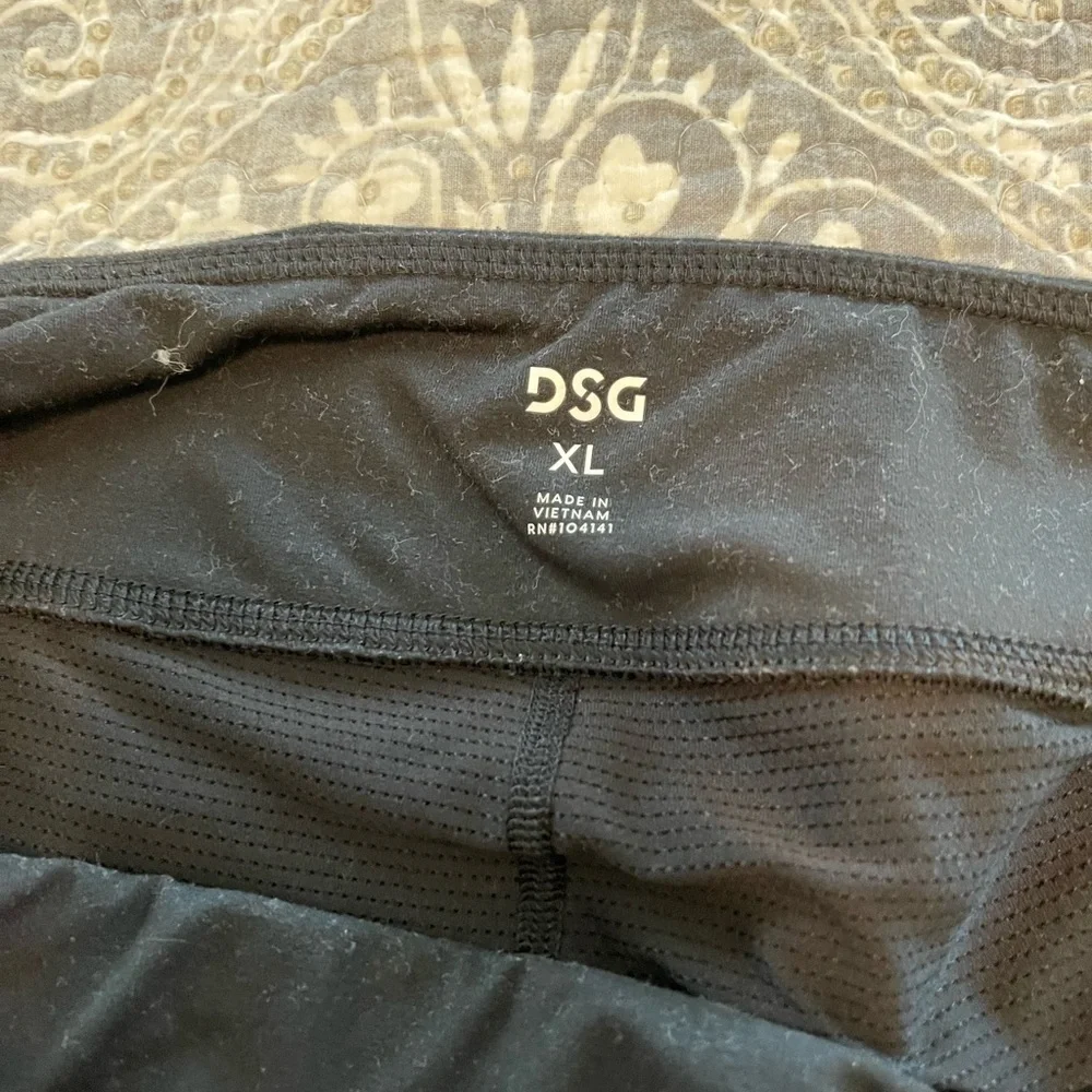 DSG performance Skort black built in shorts stretch tennis pickleball running - Picture 7 of 7